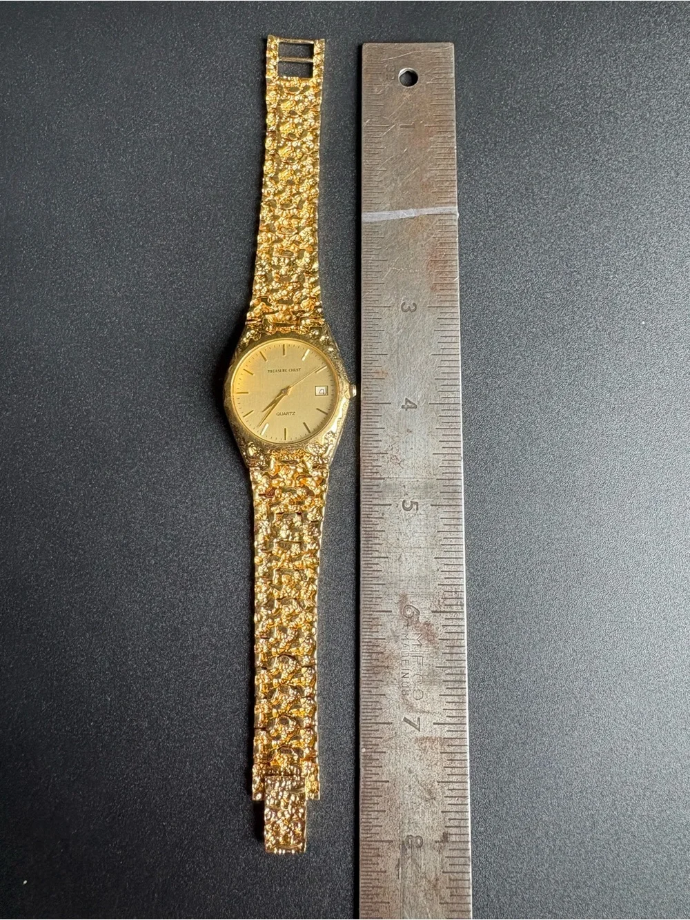 Gold-Tone Unisex Quartz Watch